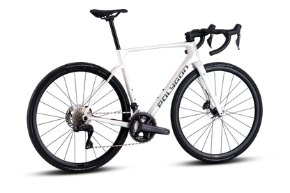 Polygon Strattos 8 Di2 White Gloss – Bicicleta de ruta endurance de carbono con Shimano Ultegra Di2 12V