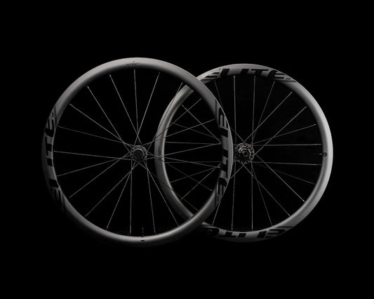 Elite Wheels Marvel 38D - Juego de Ruedas Ruta Perfil 38 (Carbono, Freno Disco) [No incluye Núcleo]