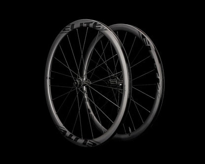Elite Wheels Marvel 38D - Juego de Ruedas Ruta Perfil 38 (Carbono, Freno Disco) [No incluye Núcleo]