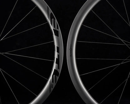 Elite Wheels Marvel 38D - Juego de Ruedas Ruta Perfil 38 (Carbono, Freno Disco) [No incluye Núcleo]