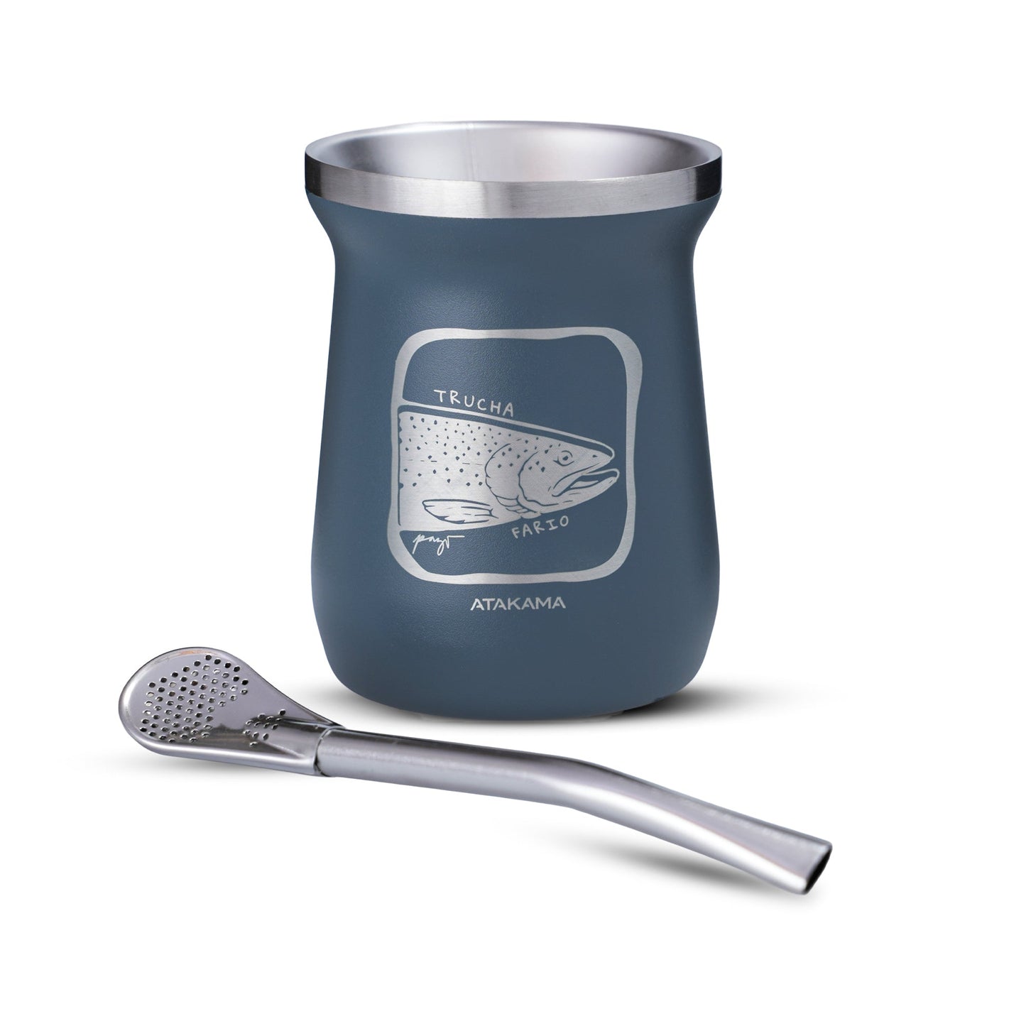 Matera térmica Trucha Fario 160 ml Azul - Atakama Outdoor