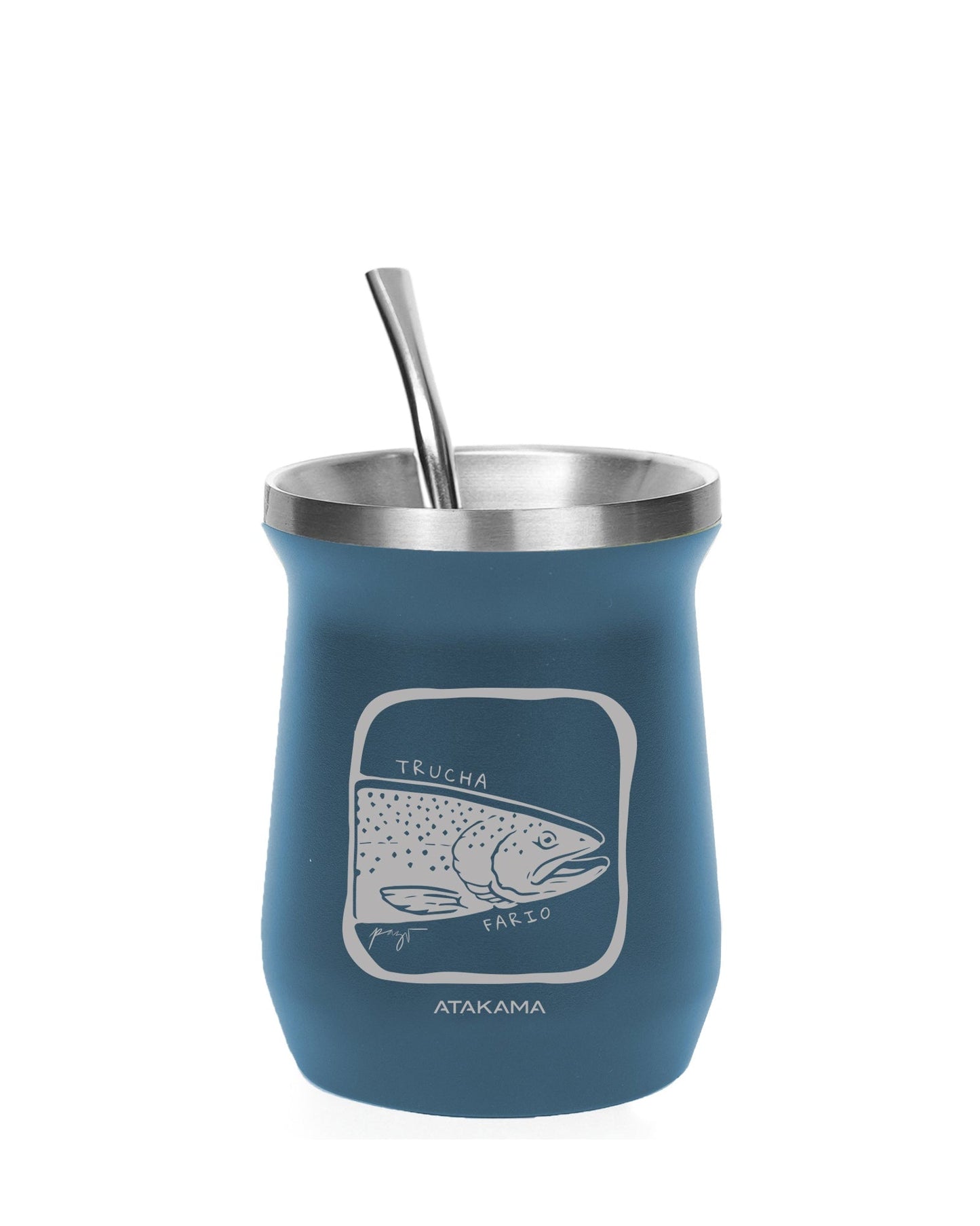 Matera térmica Trucha Fario 160 ml Azul - Atakama Outdoor