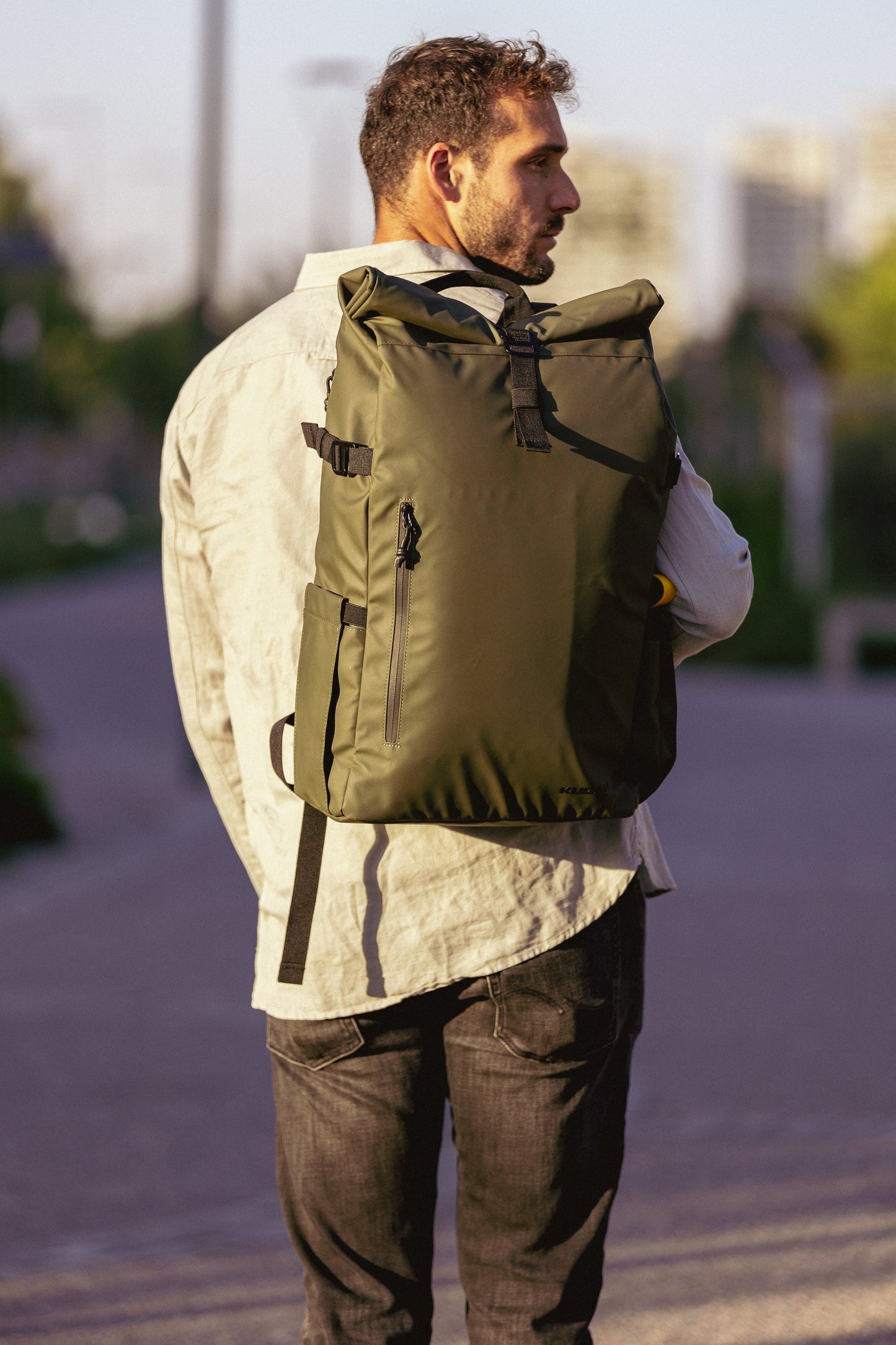 Mochila Roll On Top Dark Forest