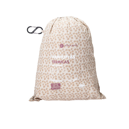 Atakama Outdoor Navarino FLEX – Pantufla térmica de caña alta beige print