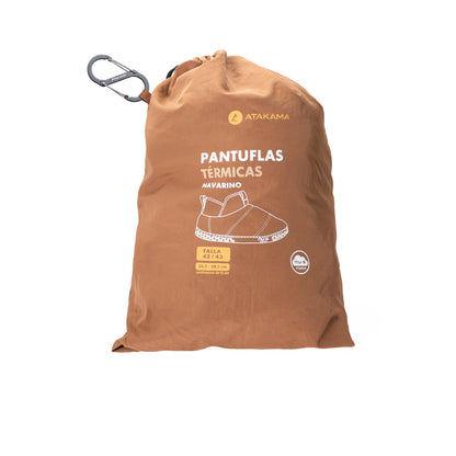 Atakama Outdoor Navarino FLEX – Pantufla térmica de caña alta café caramelo