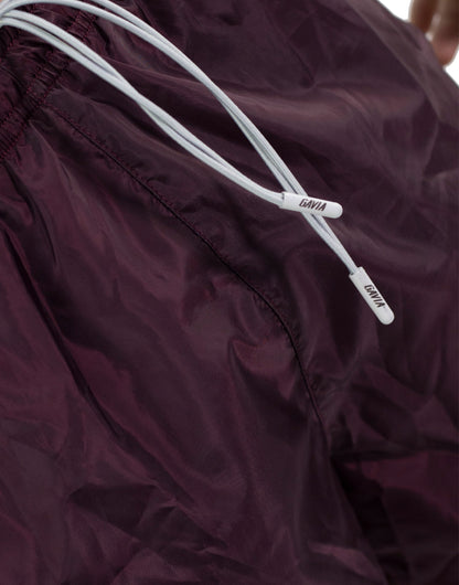 Gavia Pantalon - Short de Running Con Bolsillo y calza  Vino