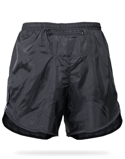 Gavia Pantalon - Short de Running Con Bolsillo y calza Negro