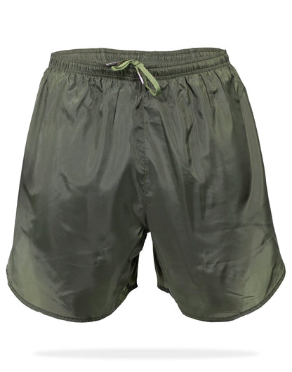 Gavia Pantalon - Short de Running Con Bolsillo y calza  Verde Militar