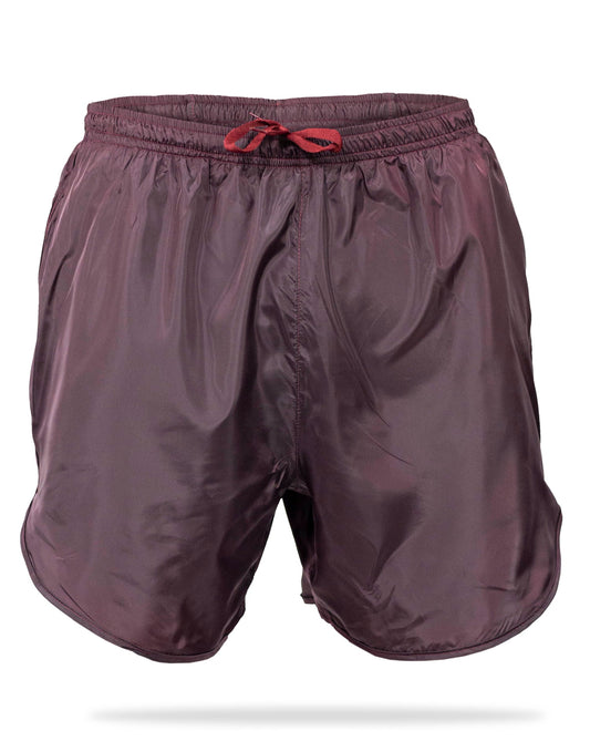 Gavia Pantalon - Short de Running Con Bolsillo y calza  Vino