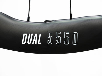 Princeton DUAL 5550 EVO - Juego de Ruedas de Ruta y Gravel carbono Freno Disco (Diferentes colores y nucleo)
