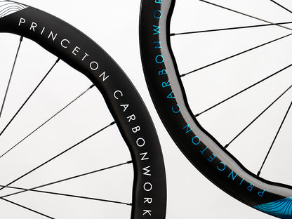 Princeton DUAL 5550 EVO - Juego de Ruedas de Ruta y Gravel carbono Freno Disco (Diferentes colores y nucleo)