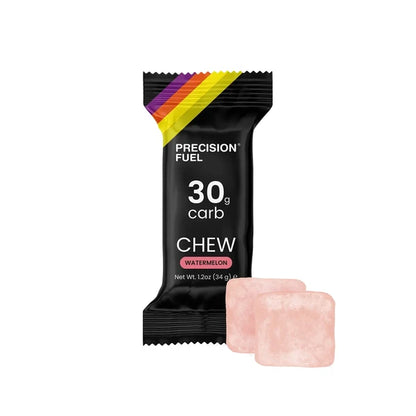 Precision Fuel PF 30 Chew - 15 Sobres de Gomitas energéticas con Carbohidratos (Sabor Watermelon)