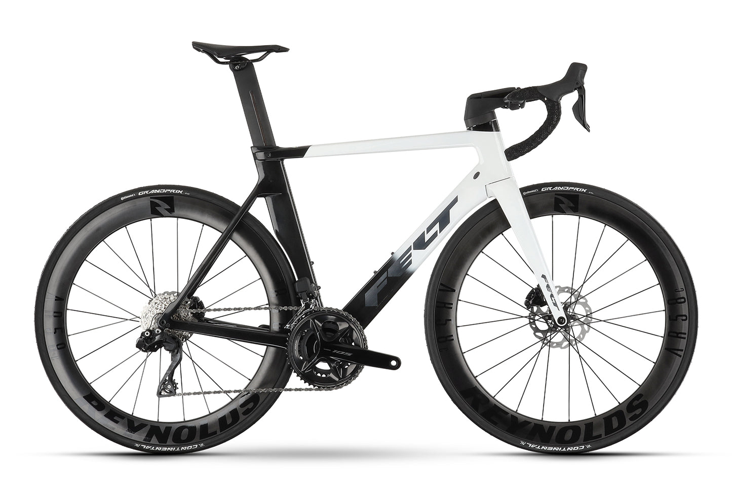 Bicicleta de Ruta Felt Aero Road Advanced 105 Di2 (Negro-Blanco