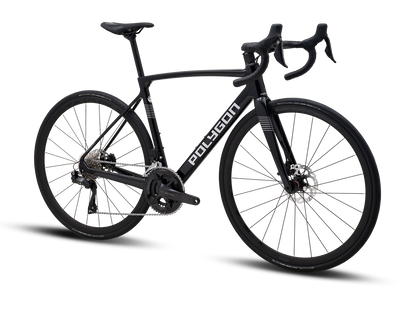 Polygon Strattos Carbon S7X Black- Bicicleta Ruta Escalada 105 Di2 12V (negro)