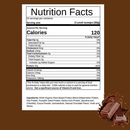 Hammer Nutrition Proteína vegetal – Proteína en polvo de seis fuentes vegetales (24 porciones, 2 sabores)