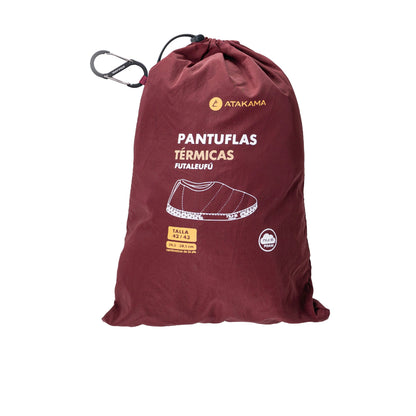 Atakama Outdoor Futaleufú FLEX – Pantufla térmica con talón burdeo
