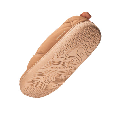 Atakama Outdoor Futaleufú FLEX – Pantufla térmica con talón café caramelo