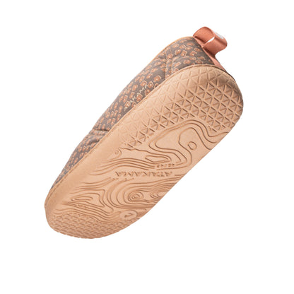Atakama Outdoor Futaleufú FLEX – Pantufla térmica con talón café print