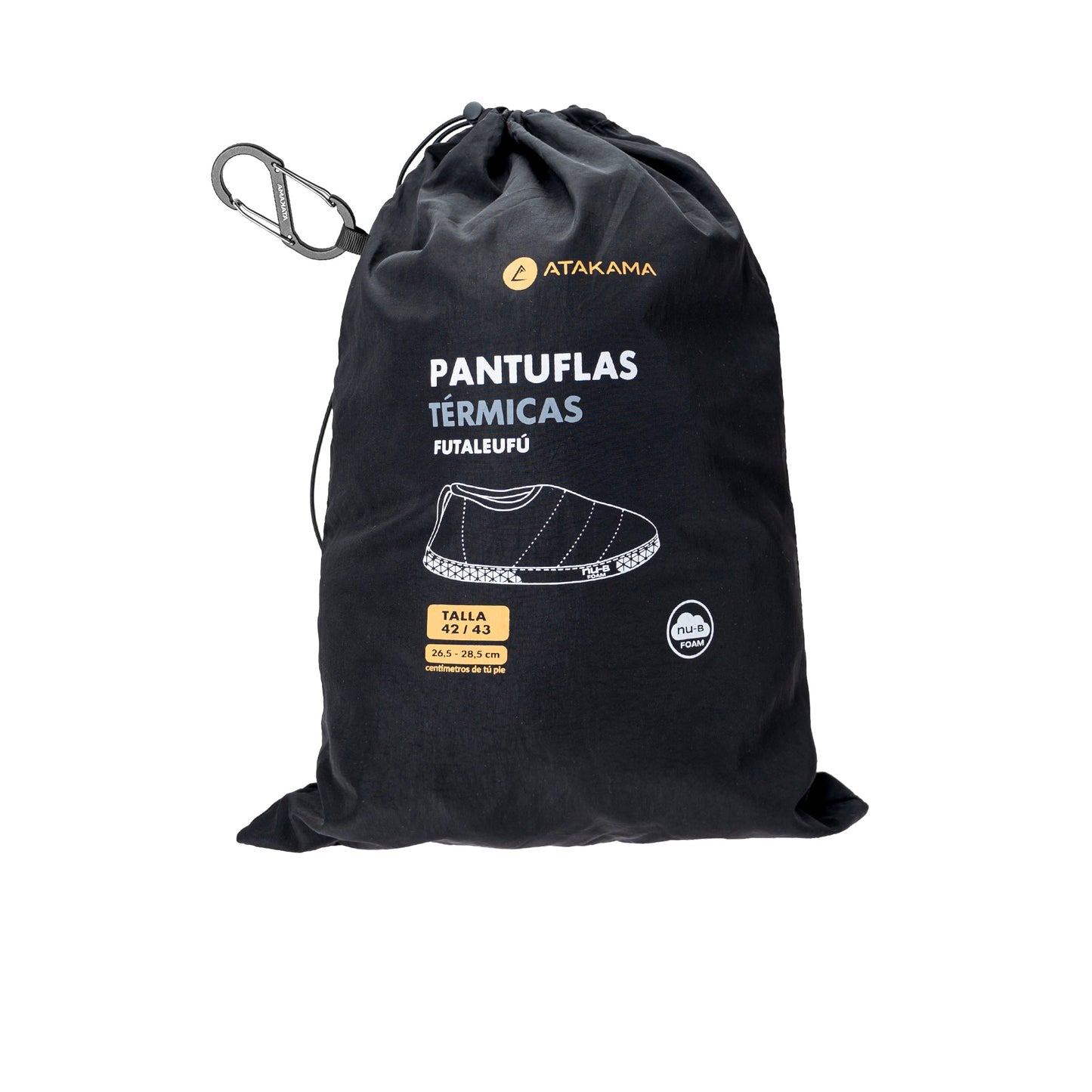 Atakama Outdoor Futaleufú FLEX – Pantufla térmica con talón negro y gris
