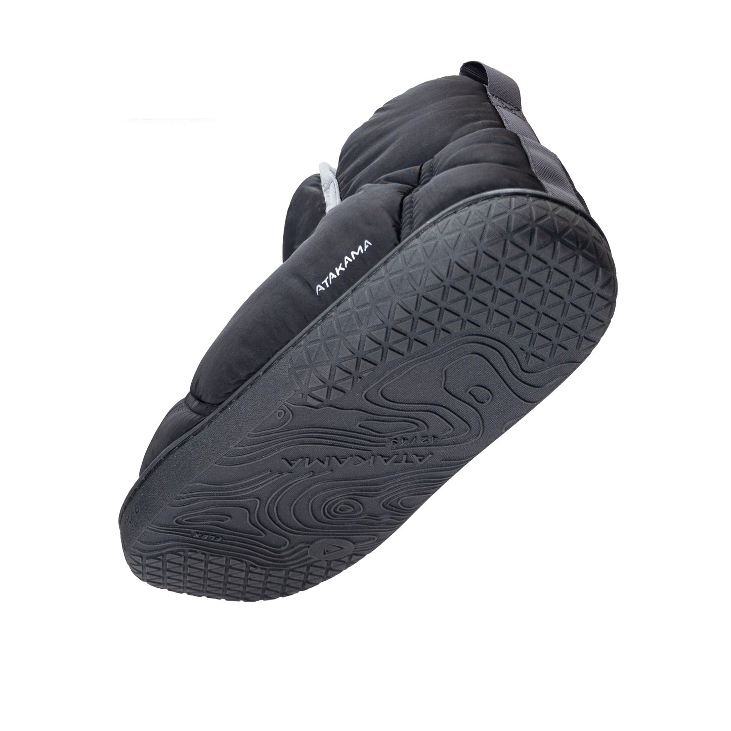 Atakama Outdoor Navarino FLEX – Pantufla térmica de caña alta negro y gris