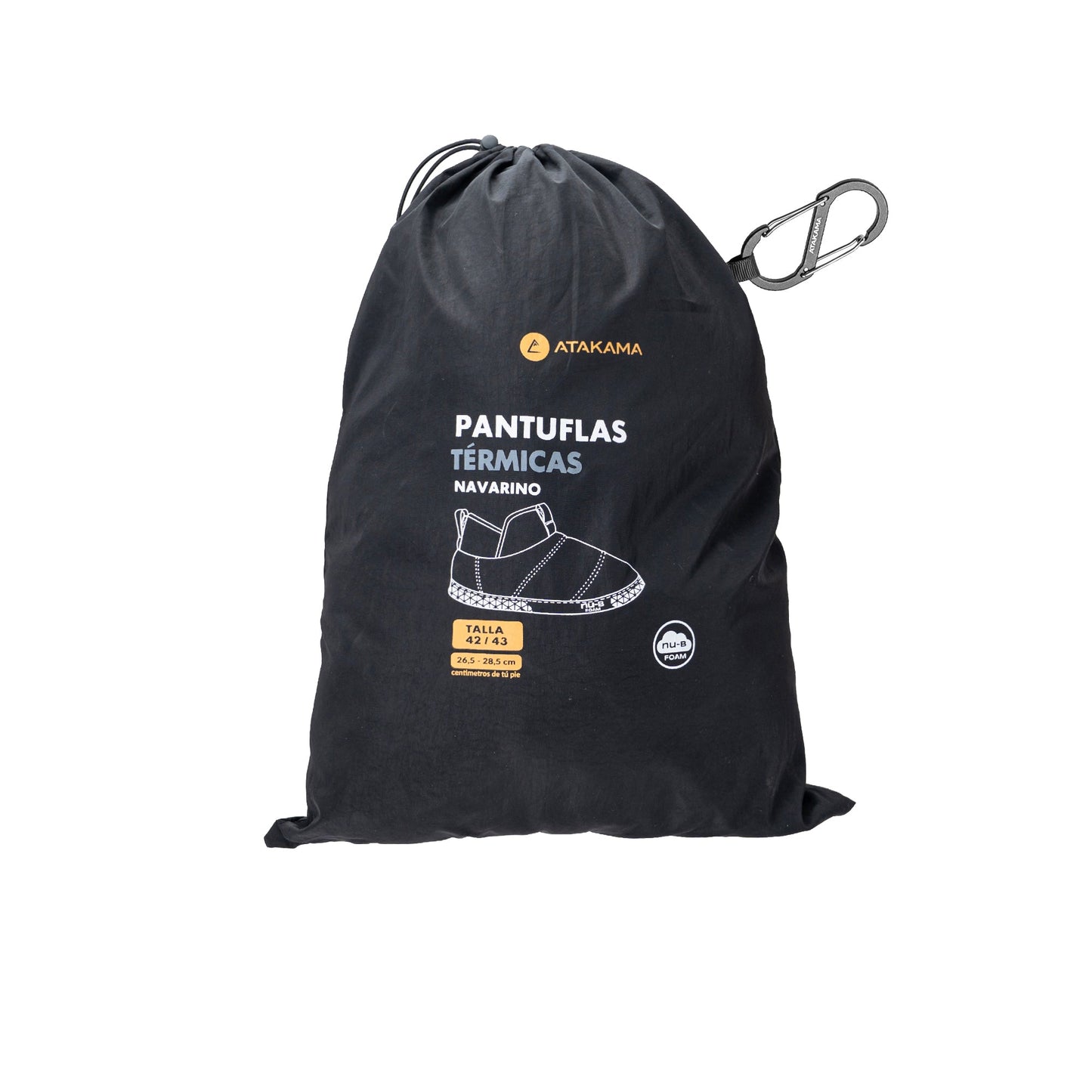 Atakama Outdoor Navarino FLEX – Pantufla térmica de caña alta negro y gris