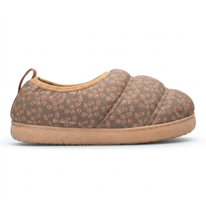 Atakama Outdoor Futaleufú FLEX – Pantufla térmica con talón café print