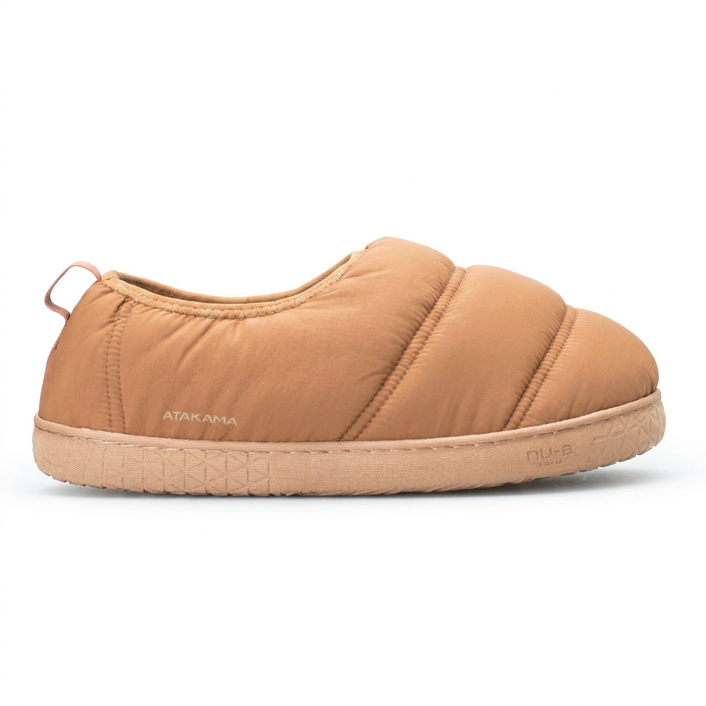 Atakama Outdoor Futaleufú FLEX – Pantufla térmica con talón café caramelo