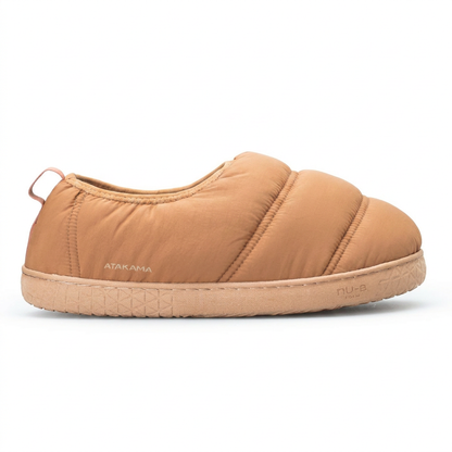 Atakama Outdoor Futaleufú FLEX – Pantufla térmica con talón café caramelo