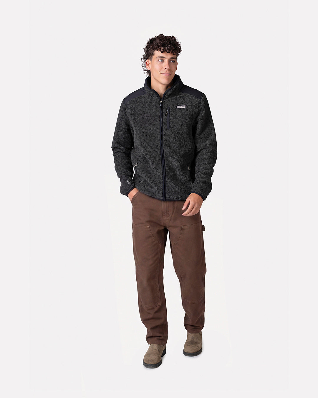 Atakama Outdoor Ventoff Patagón – Polar cortaviento de hombre negro