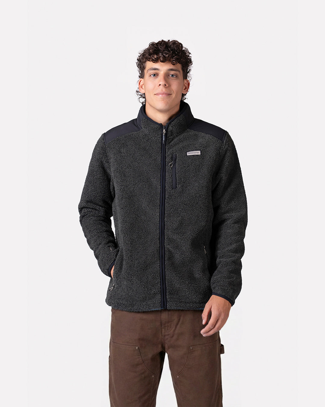 Atakama Outdoor Ventoff Patagón – Polar cortaviento de hombre negro