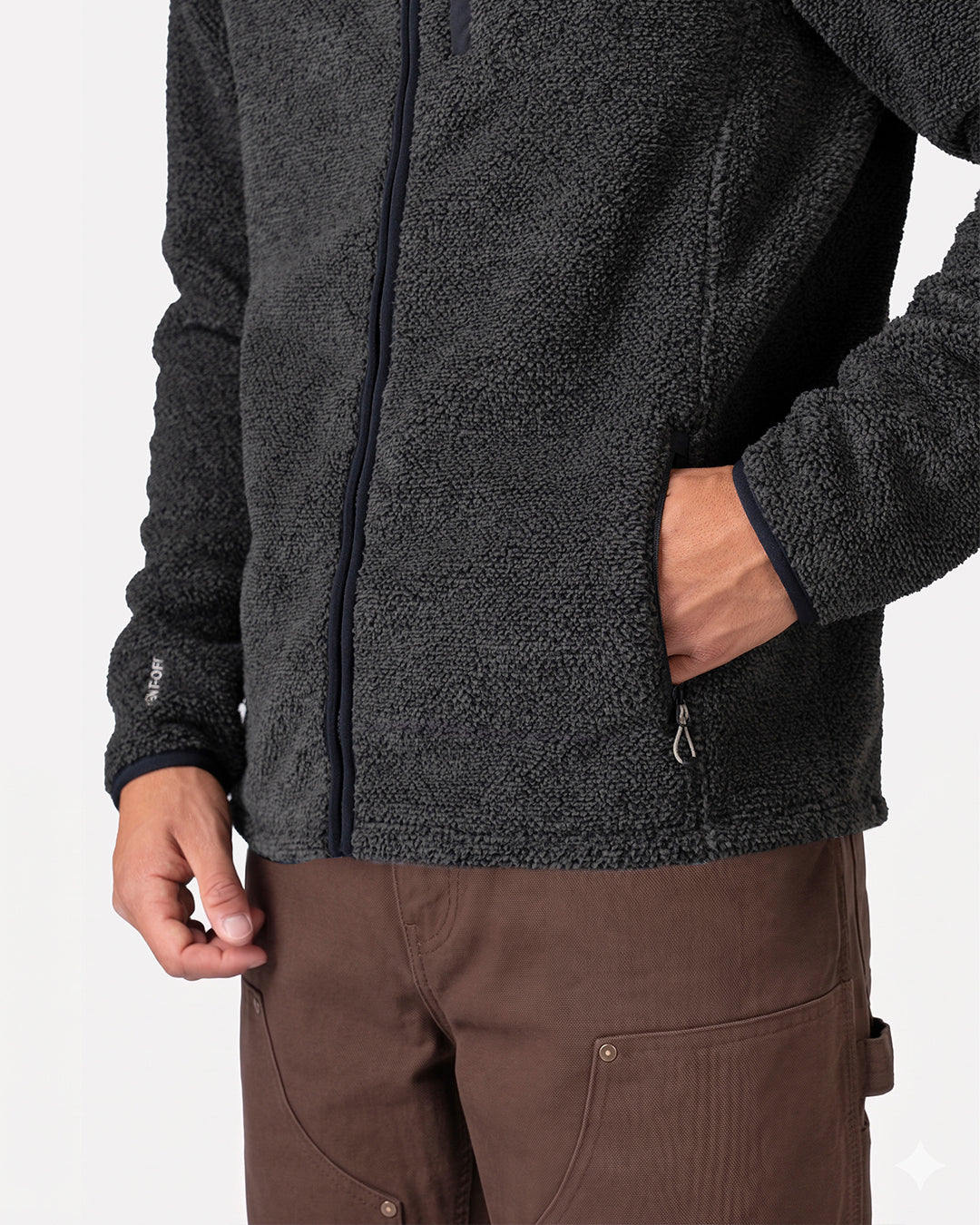 Atakama Outdoor Ventoff Patagón – Polar cortaviento de hombre negro