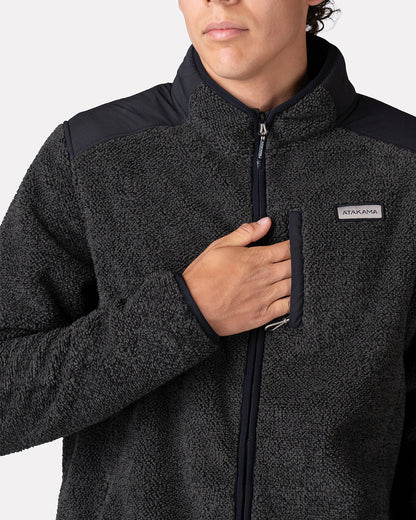 Atakama Outdoor Ventoff Patagón – Polar cortaviento de hombre negro