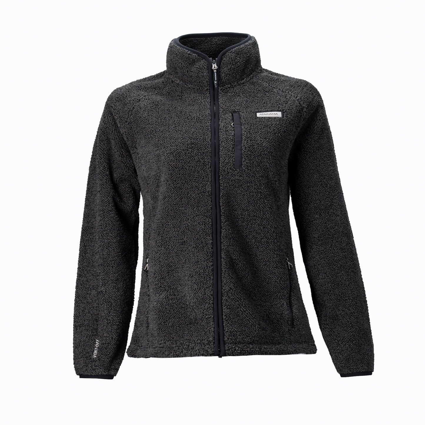 Atakama Outdoor Ventoff Patagón – Polar cortaviento de mujer negro