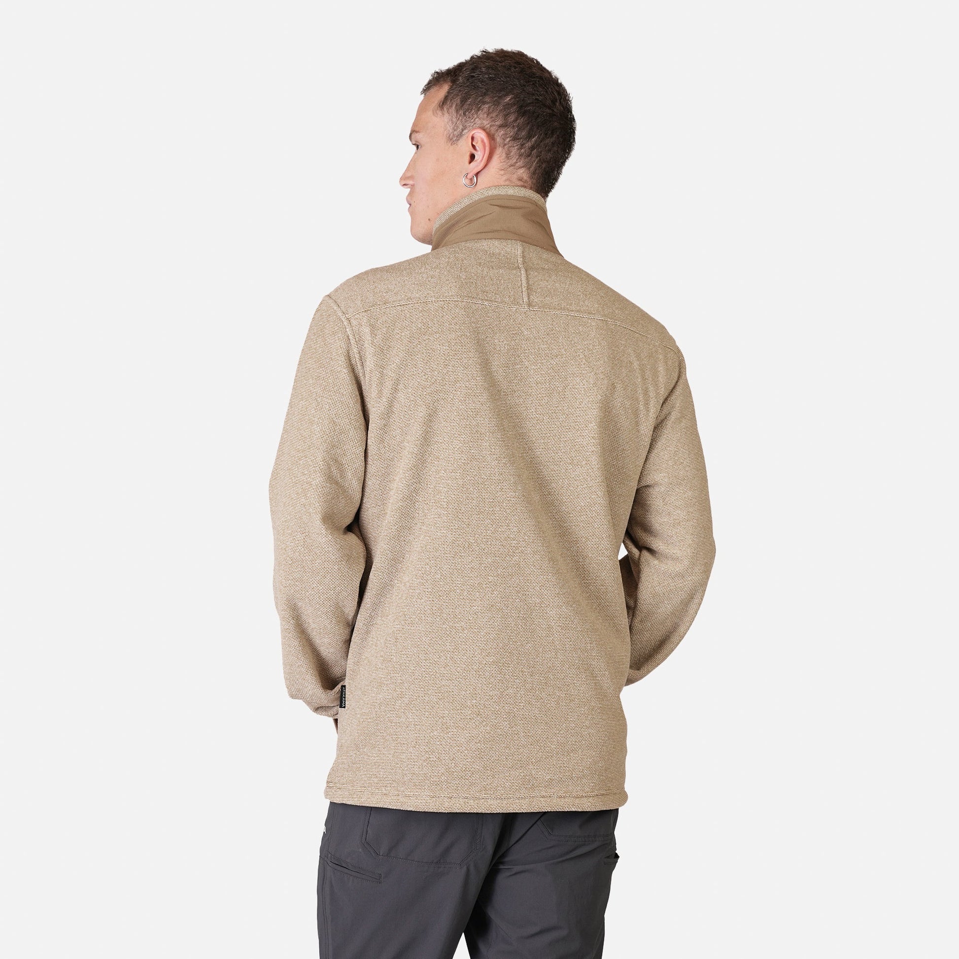 Polar Texturado Hombre Ventisquero Full Zip Café - Atakama Outdoor