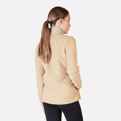 Polar Texturado Mujer Ventisquero Full Zip Beige - Atakama Outdoor