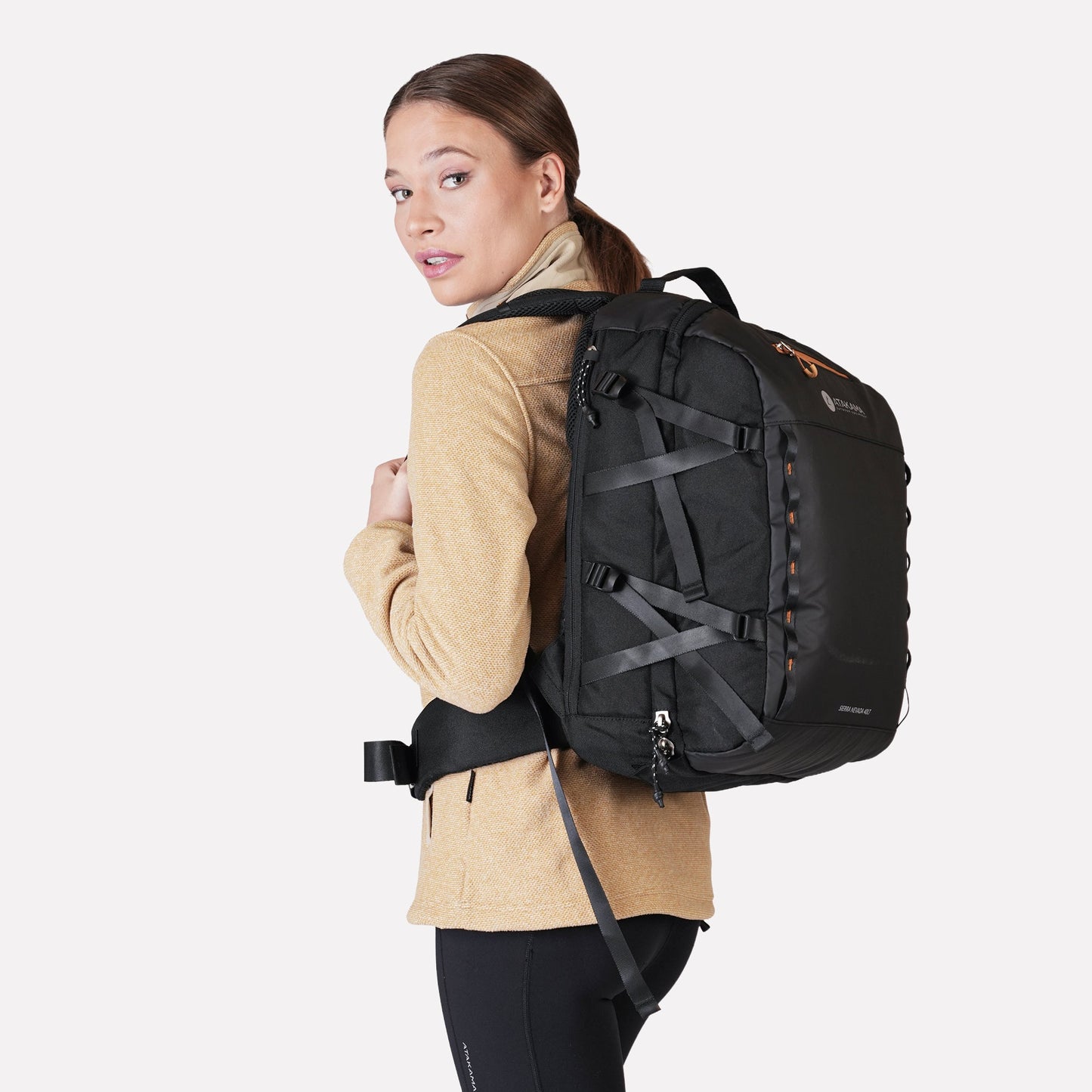 Polar Texturado Mujer Ventisquero Full Zip Beige - Atakama Outdoor