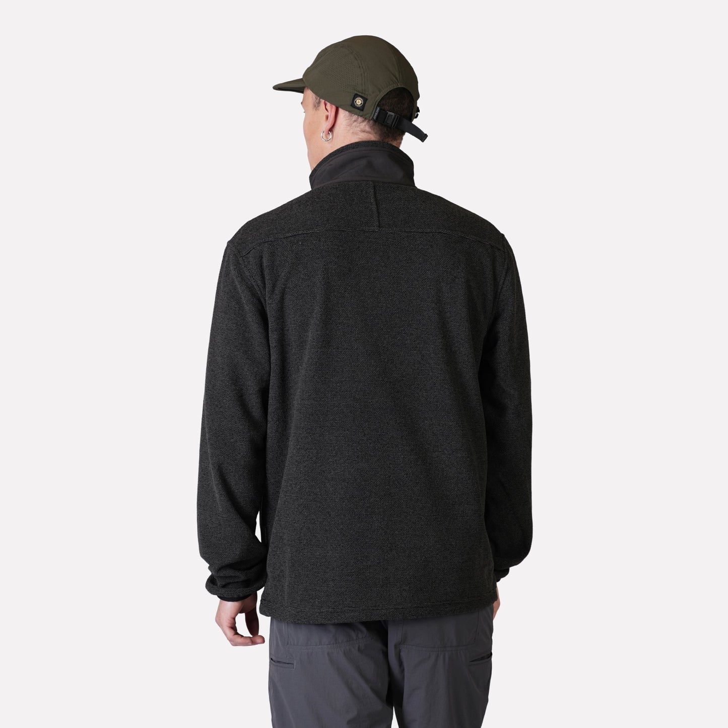 Polar Texturado Hombre Ventisquero Full Zip Gris - Atakama Outdoor