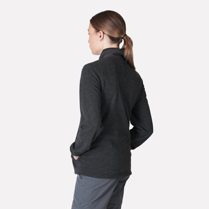 Polar Texturado Mujer Ventisquero Full Zip Gris - Atakama Outdoor