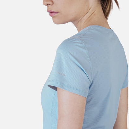 Polera Deportiva Mujer Dinámica Dry Core Celeste - Atakama Outdoor