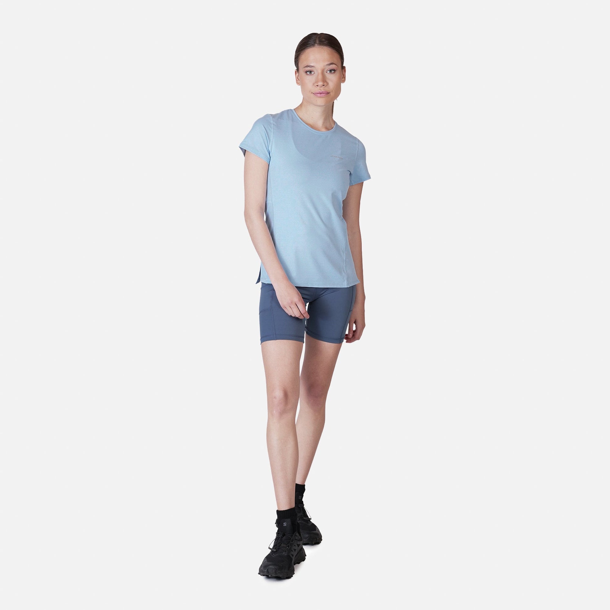 Polera Deportiva Mujer Dinámica Dry Core Celeste - Atakama Outdoor