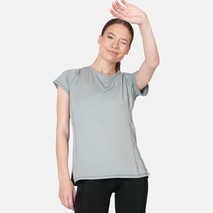 Polera Deportiva Mujer Dinámica Dry Core Gris - Atakama Outdoor