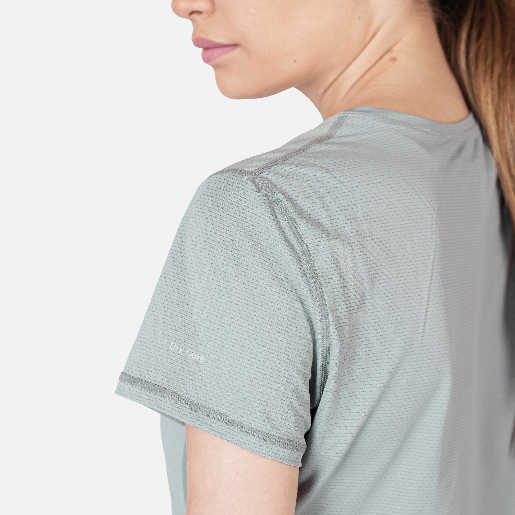 Polera Deportiva Mujer Dinámica Dry Core Gris - Atakama Outdoor