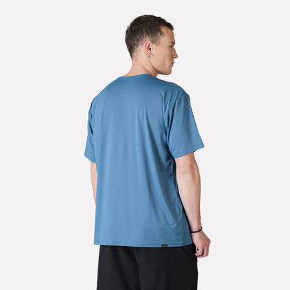 Polera Deportiva Hombre Dinámica Dry Core Azul - Atakama Outdoor