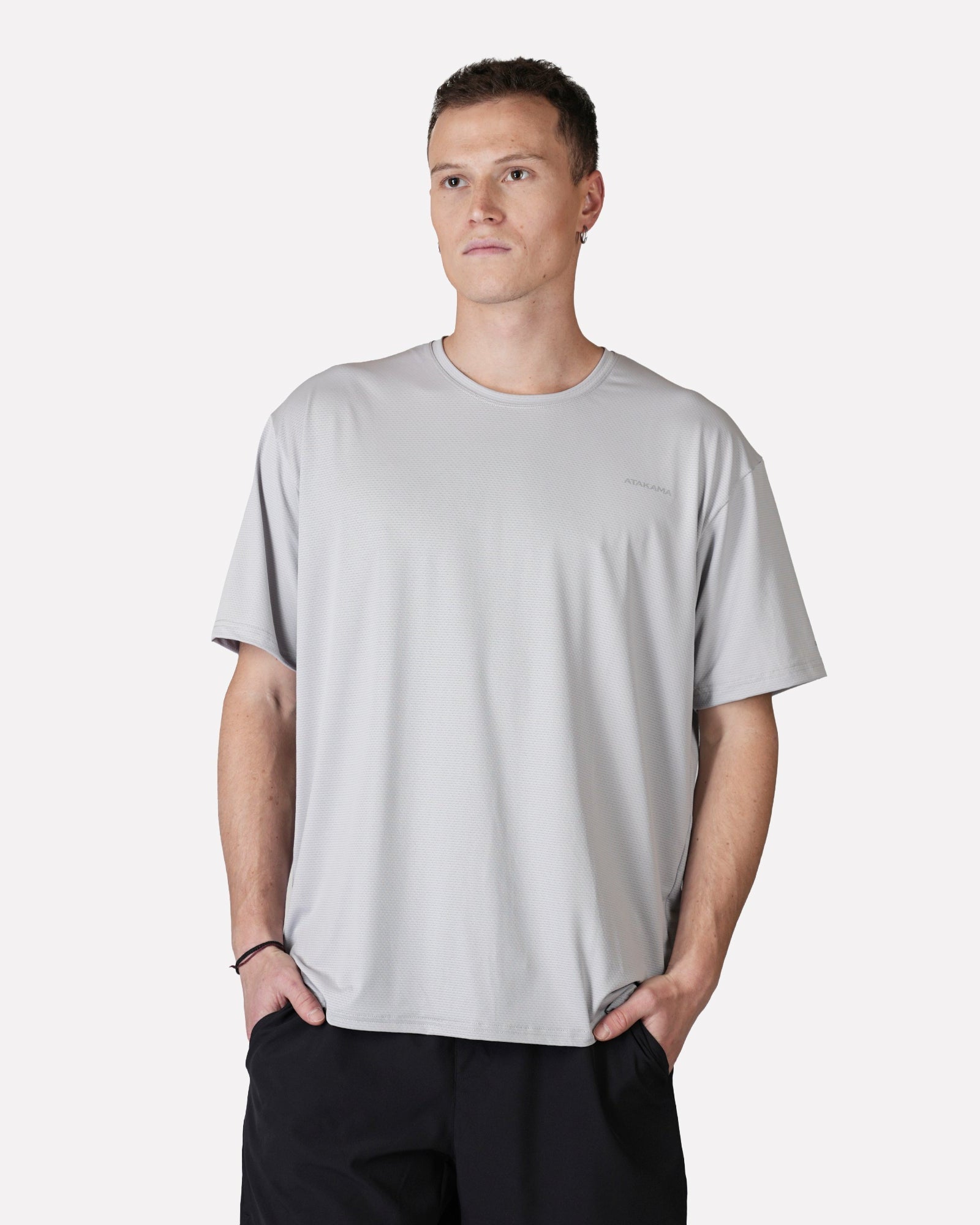 Polera Deportiva Hombre Dinámica Dry Core Gris - Atakama Outdoor