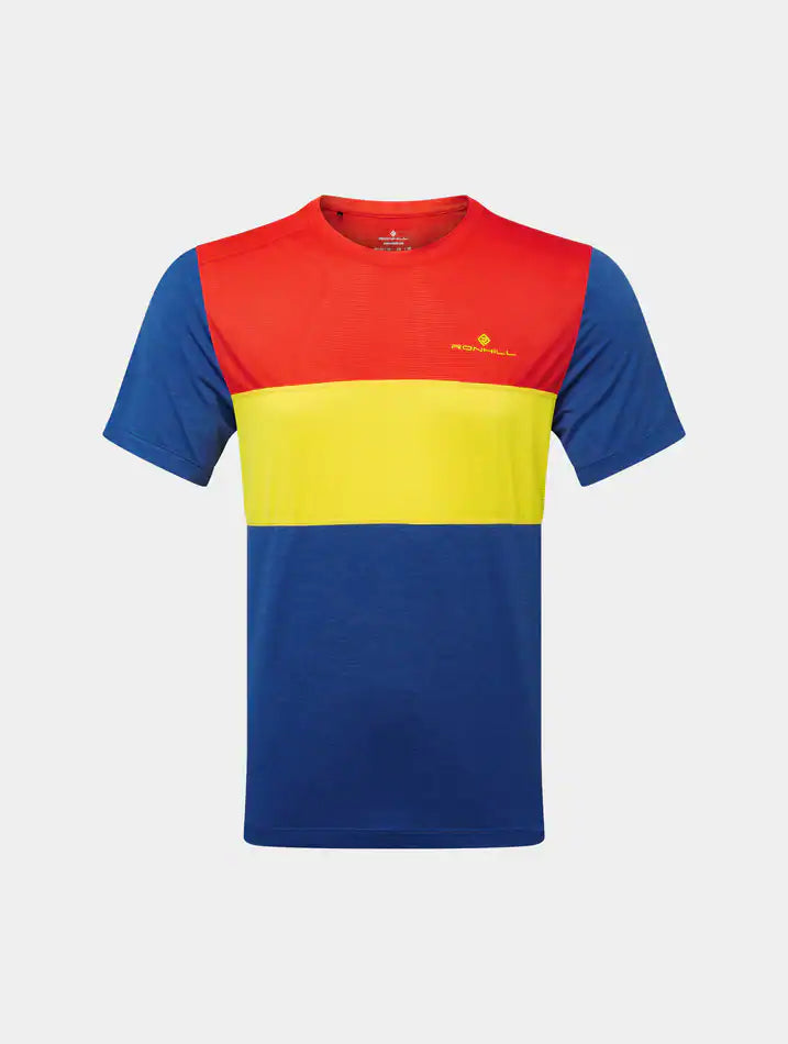 RONHILL Tech Trio – Polera manga corta de running para hombre
