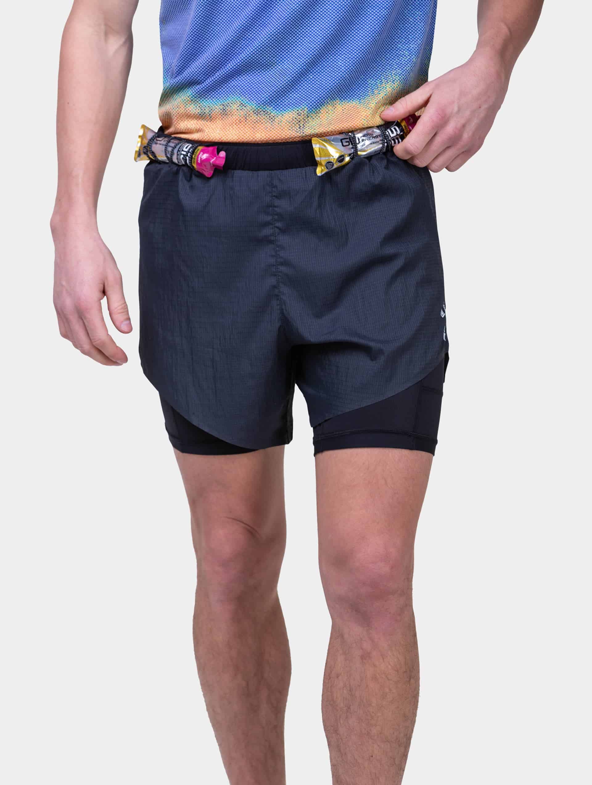 RONHILL Tech Race Twin – Short de running para hombre (2 colores)
