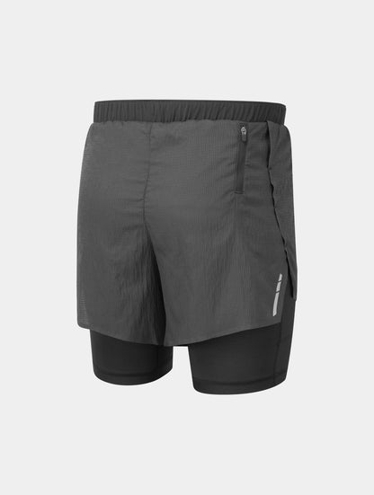 RONHILL Tech Race Twin – Short de running para hombre (2 colores)