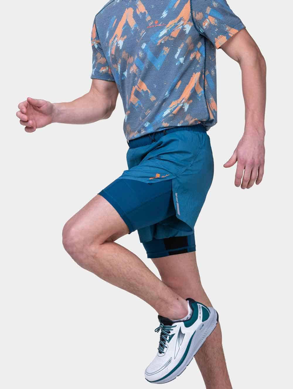 RONHILL Tech Race Twin – Short de running para hombre (2 colores)