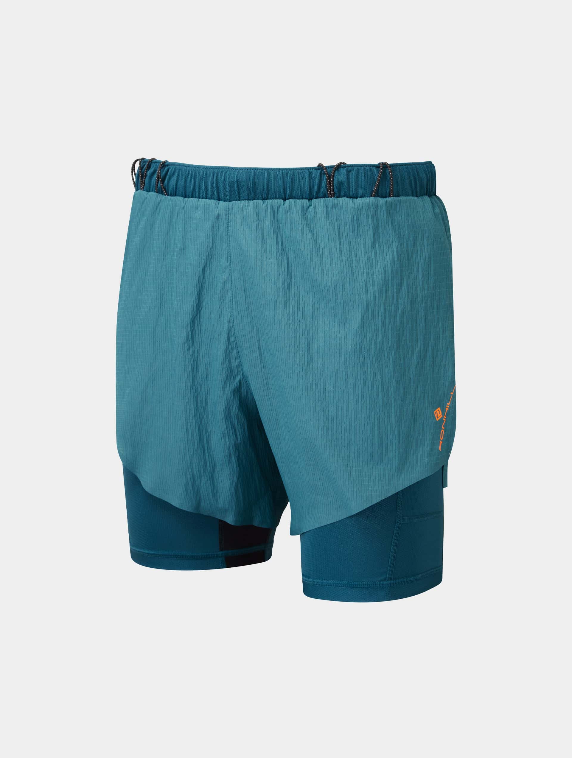 RONHILL Tech Race Twin – Short de running para hombre (2 colores)
