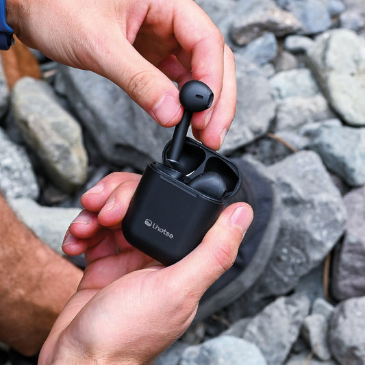 Audífonos Lhotse Bluetooth Inalámbrico Rm12 Negro
